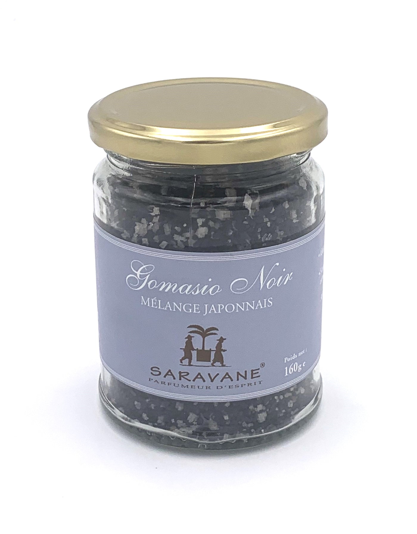 Gomasio noir 160 g pot en verre