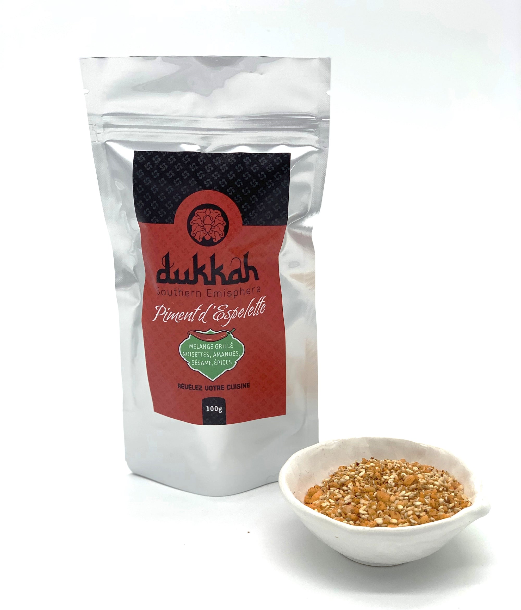 Mélange DUKKAH Piment d'Espelette 100 g