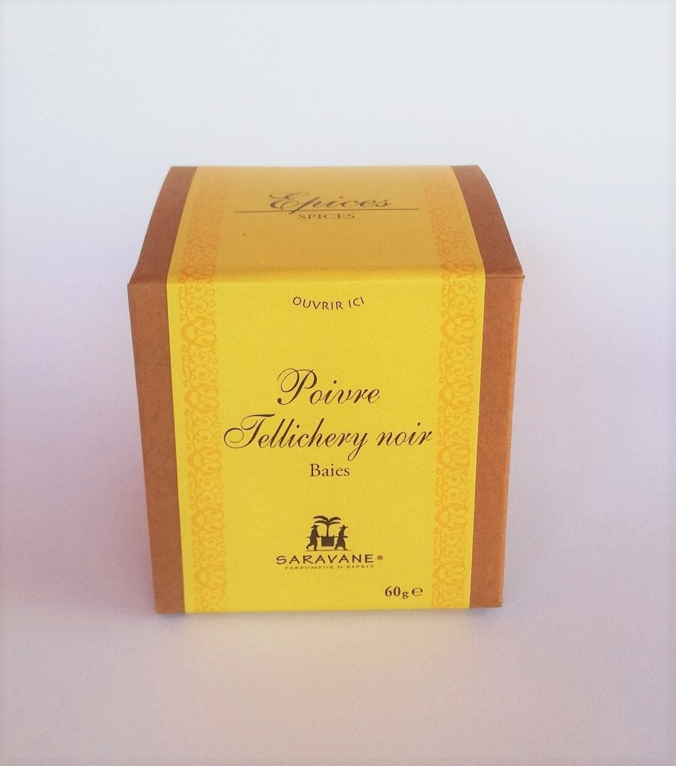 POIVRE TELLICHERY - Noir - Boite kraft 60 g