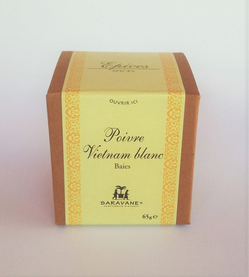Poivre du Vietnam blanc 65 g  - Boite kraft